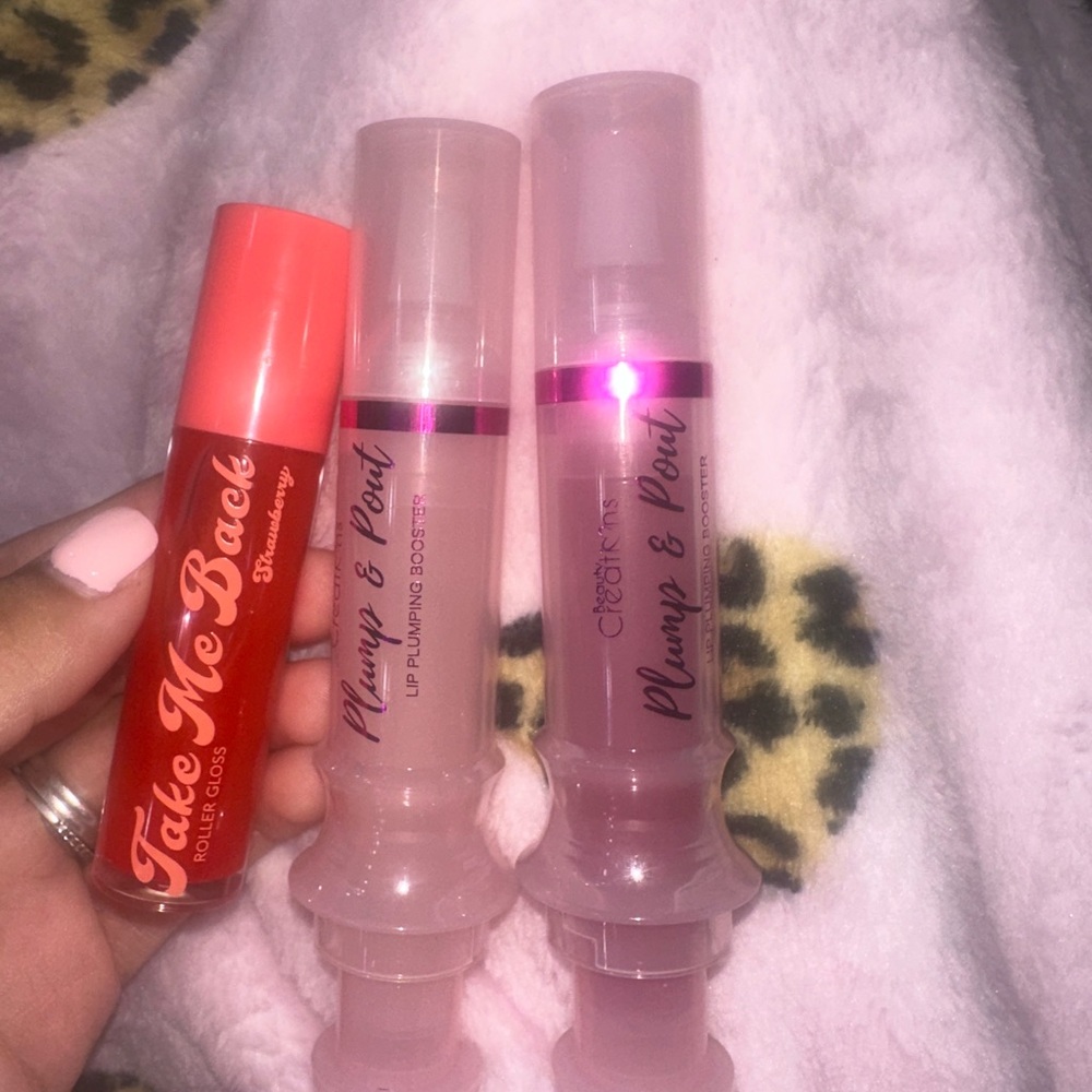 Beauty creations Lip Gloss Set - Red and Pink